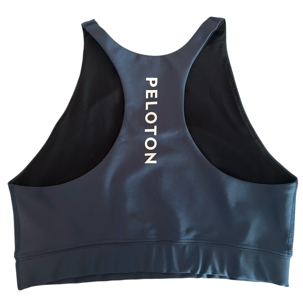 Peloton Women's Navy and Black‎ Sports Bra
